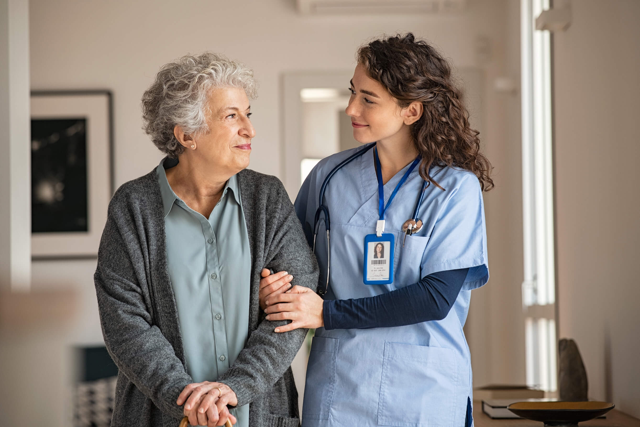 A nurse with a patient